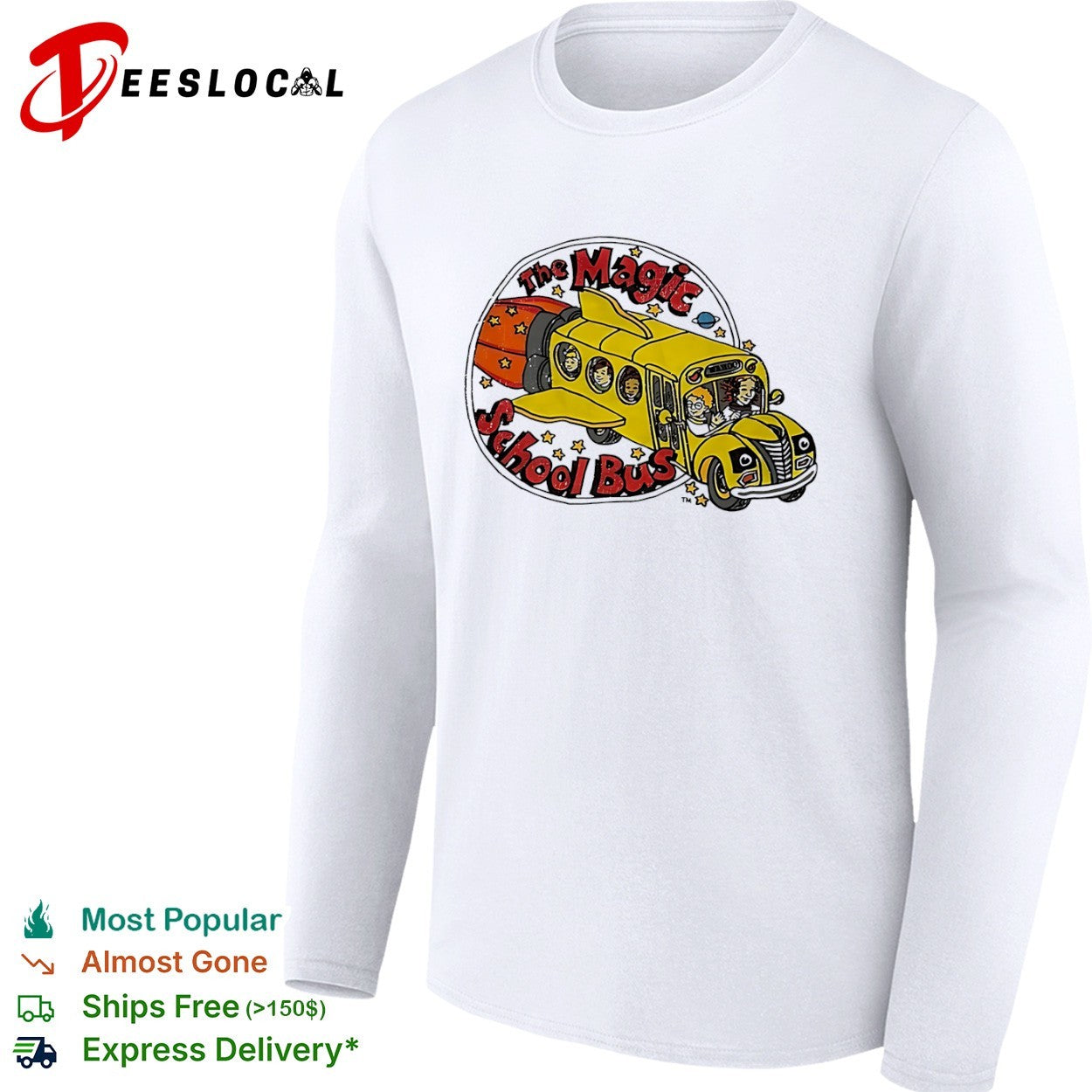 The Magic School Bus Ms Frizzle and Arnold Class Characters Retro Cartoon shirt