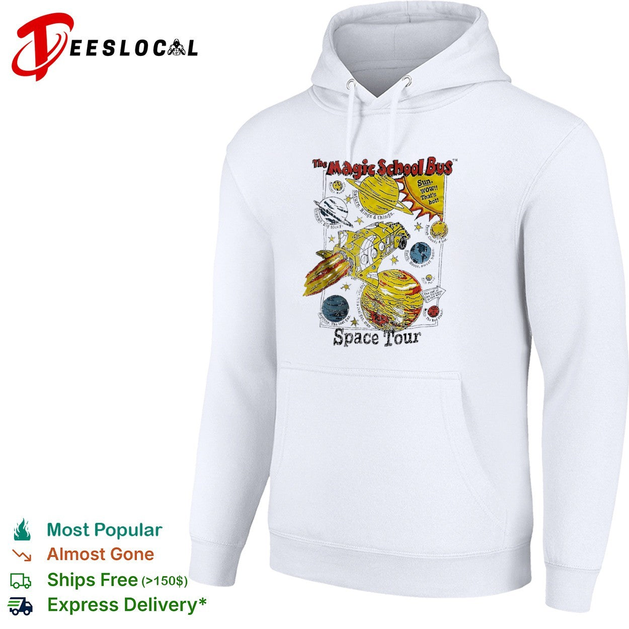 The Magic School Bus Space Tour The Sun Saturn Uranus Earth Jupiter Neptune shirt