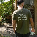 The Man The Myth The Legend Personalised T Shirt - Slogan Back Print Top For Him