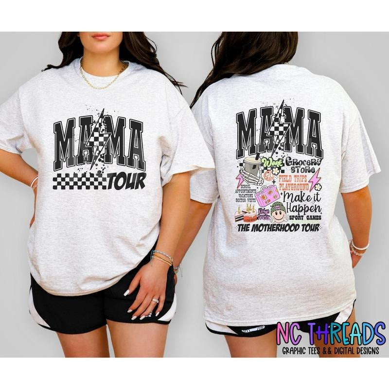 The Motherhood Tour, Funny Mama Shirt, Some Days I Rock It, Either way were rockin, Retro Mama, Trendy Mom, Mama Shirt,...