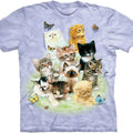 The Mountain Men's 10 Kittens, Cat Selfie Vintage 90s Graphic Shirt, Retro Funny Cat Tee, Alien Kitten Shirt, Y2k...