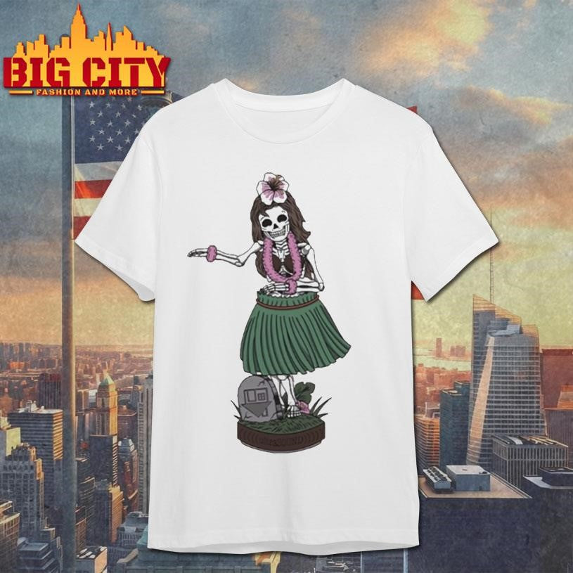 The Neighbourhood Hula Girl Skeleton Shirt