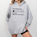 The Patriarchy Bad Review Hoodie, Sarcastic Patriarchy Graphic Hoodies, Feminist Hoodie, Women Rights Hoodies, Women...
