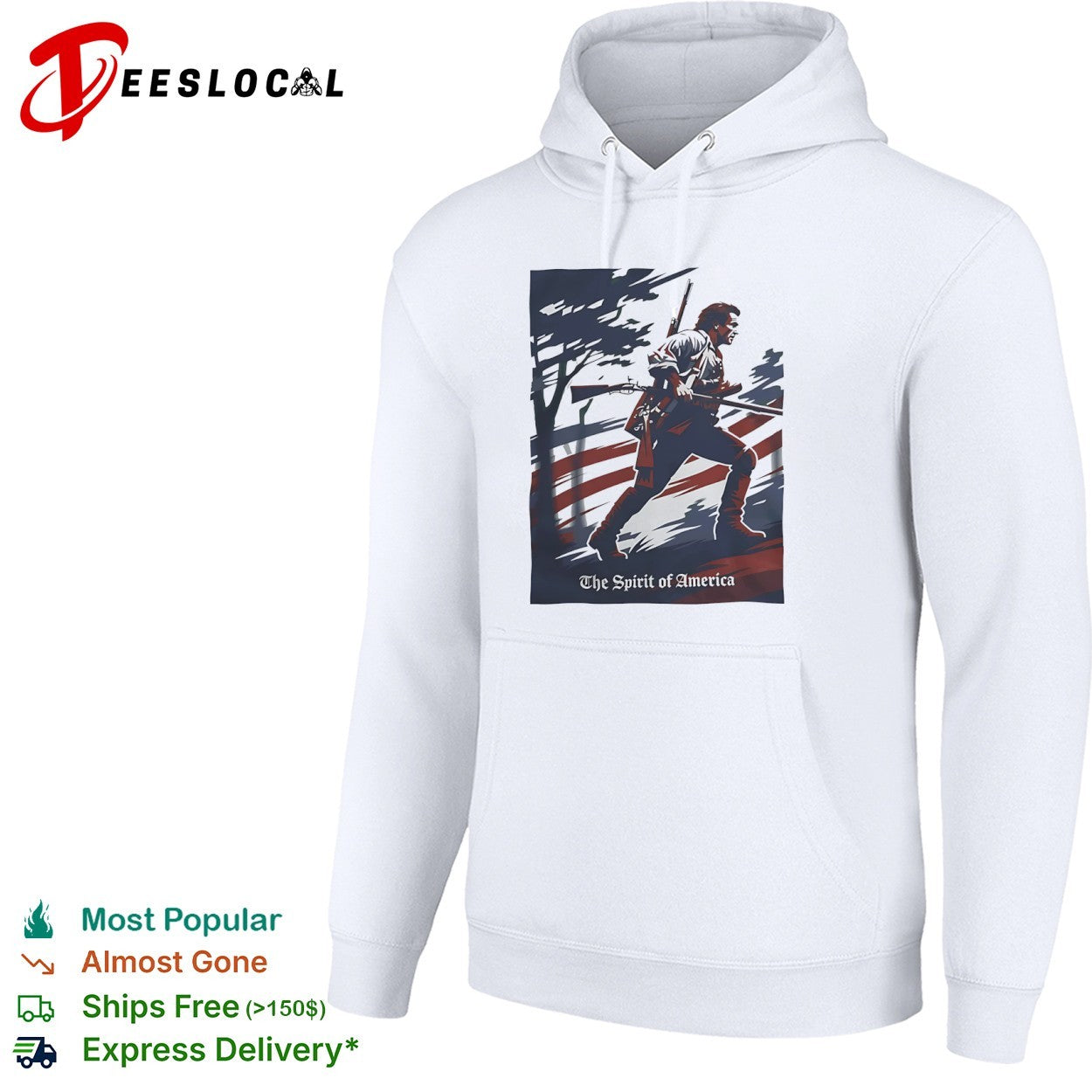 The Patriot Benjamin Martin The Spirit of America Mel Gibson Historical War shirt