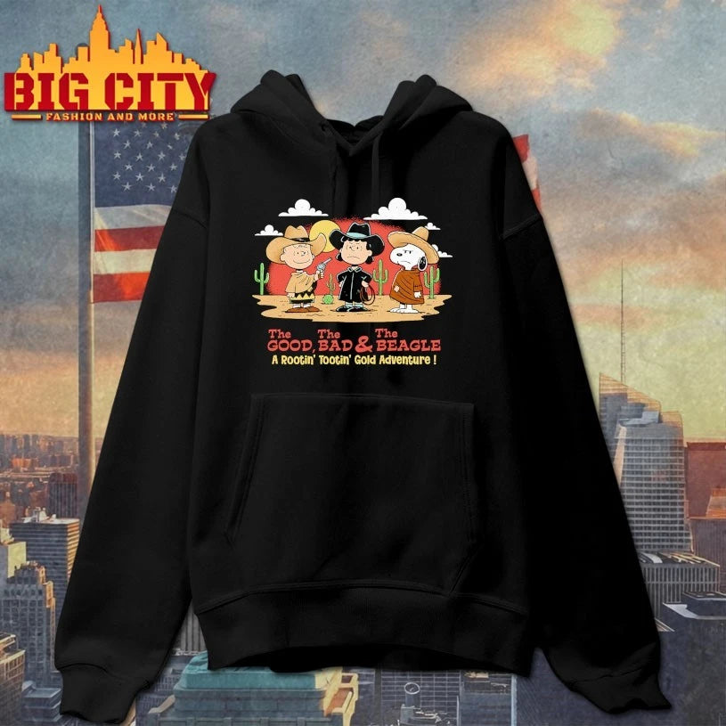 The Peanuts The good the bad and the Beagle A rootin’ tootin Gold adventure shirt