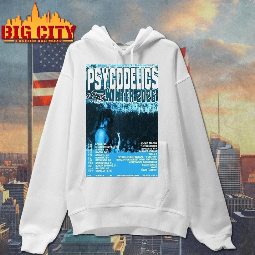 The Psycodelics Winter Tour 2026 Dates Shirt