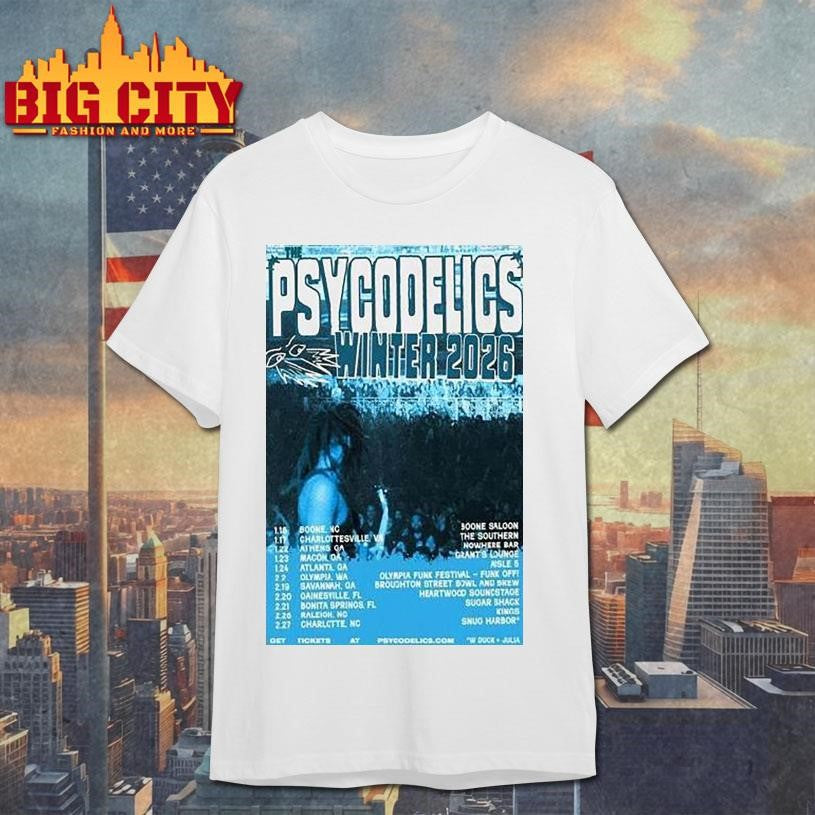 The Psycodelics Winter Tour 2026 Dates Shirt