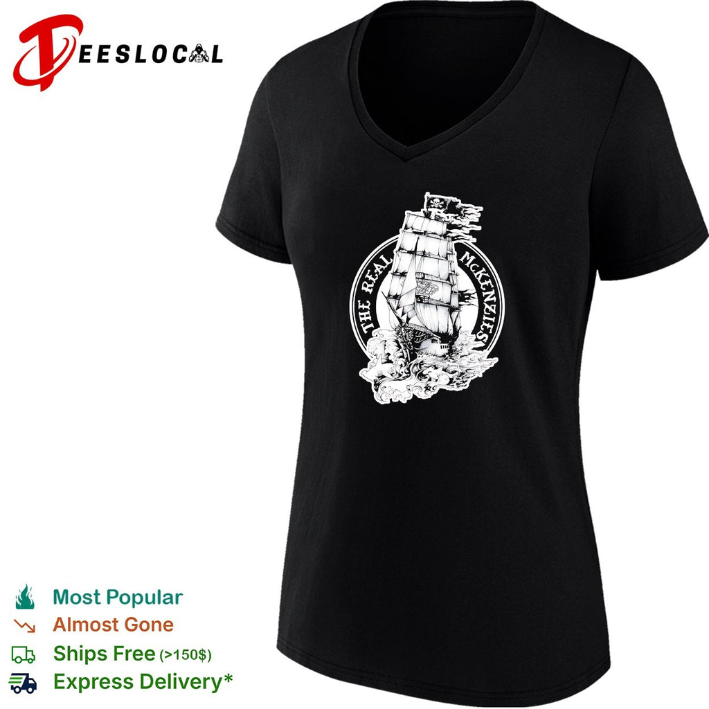 The Real Mckenzies pirate ship sailing shirt