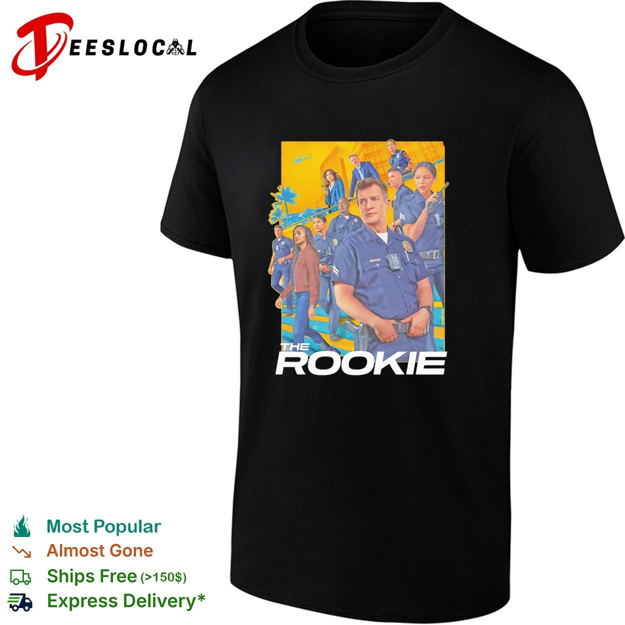 The Rookie cast poster shirt
