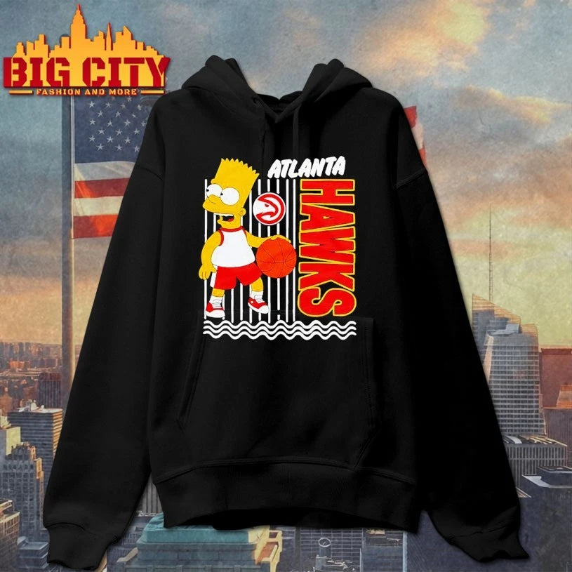 The Simpsons Bart x Atlanta Hawks shirt