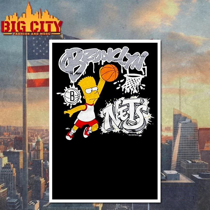 The Simpsons Bart x Brooklyn Nets shirt