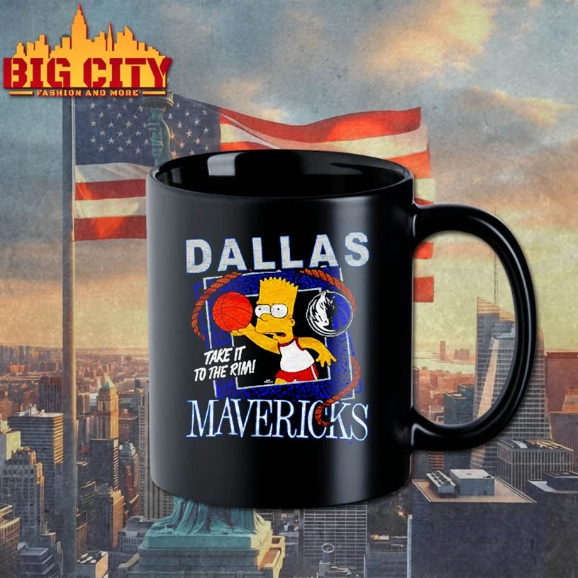 The Simpsons Bart x Dallas Mavericks shirt