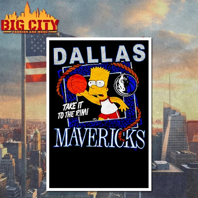 The Simpsons Bart x Dallas Mavericks shirt