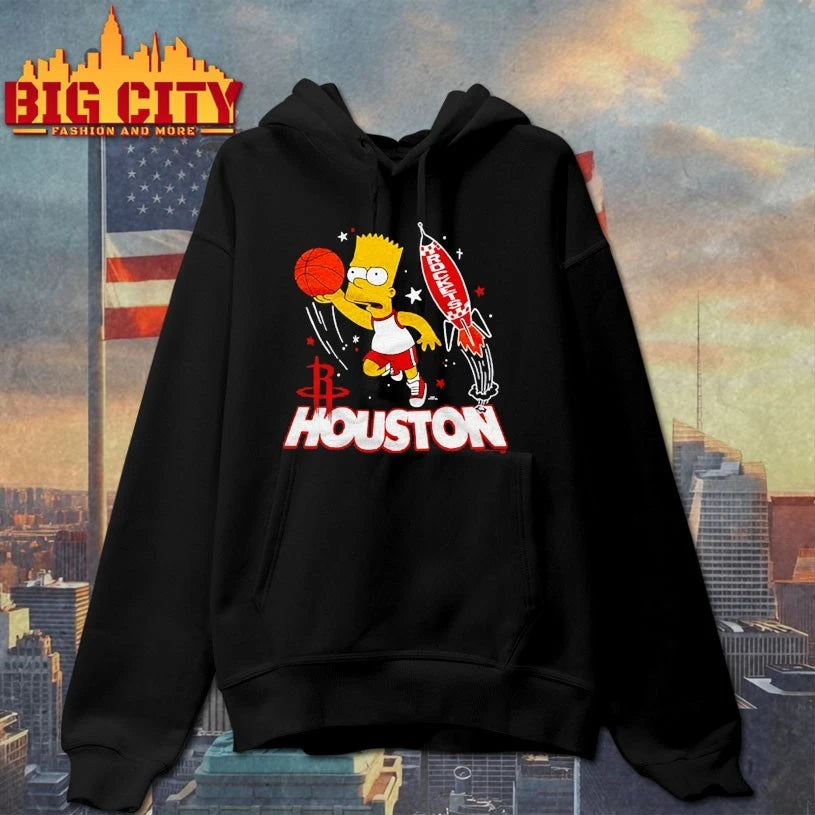 The Simpsons Bart x Houston Rockets shirt