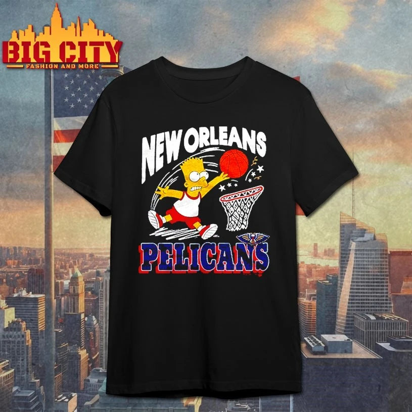 The Simpsons Bart x New Orleans Pelicans shirt