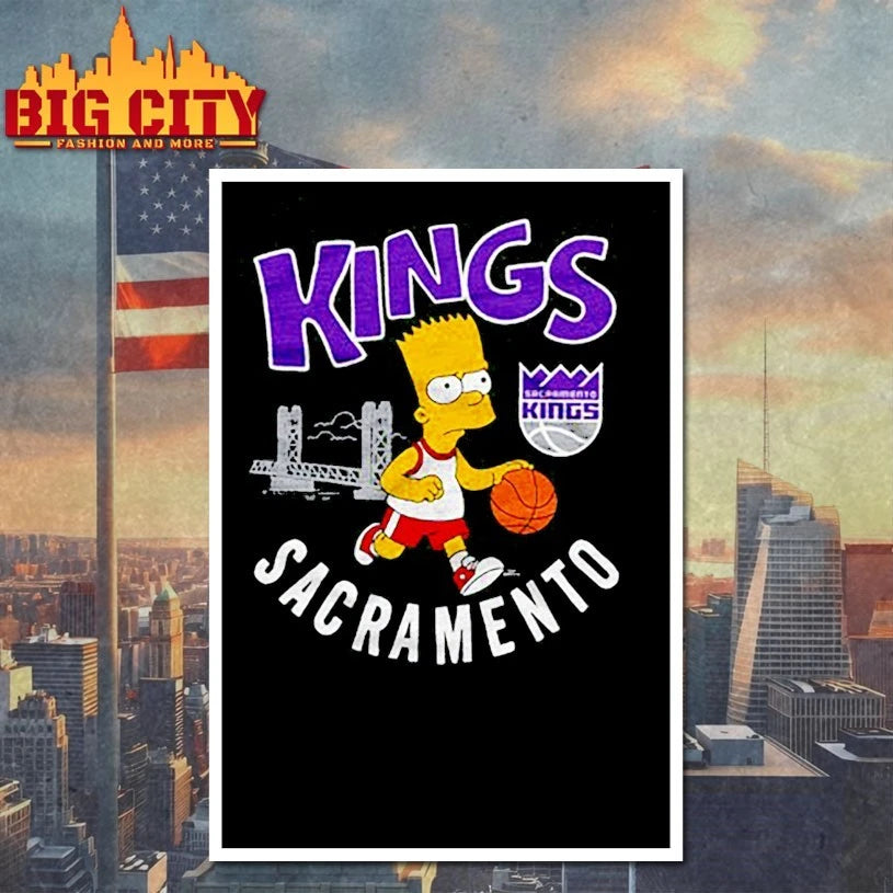 The Simpsons Bart x Sacramento Kings shirt