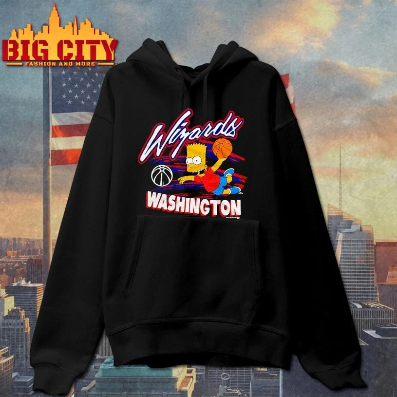 The Simpsons Bart x Washington Wizards shirt