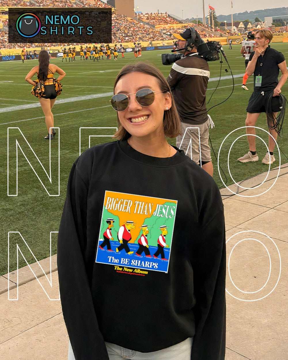 The Simpsons The Be Sharps bigger than Jesus new album shirt
