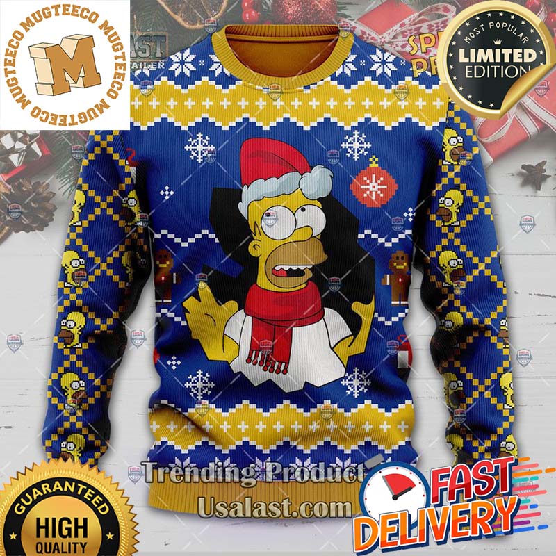 The Simpsons Ugly Christmas Sweater For Holiday 2023 Xmas Gifts