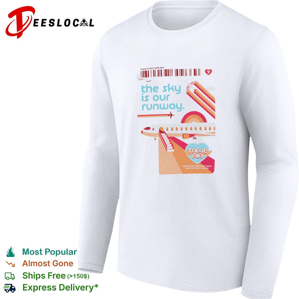 The Sky Is Our Runway Trixie Air airline travel graphic shirt