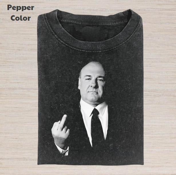 The Sopranos Vintage Graphic Tee, Tony Soprano Middle Finger T-Shirt, Movies Tee, Unisex Meme Cringe Funny Dumb Shirt,...
