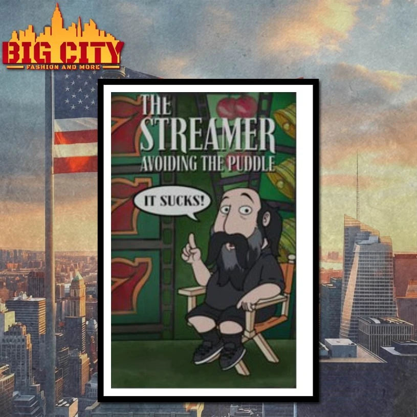 The Streamer Avoiding The Puddle It Sucks shirt