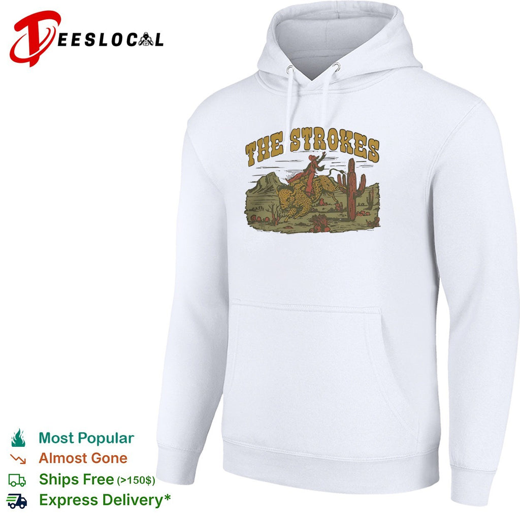 The Strokes Bison Cowboy Western Music Band Desert shirt