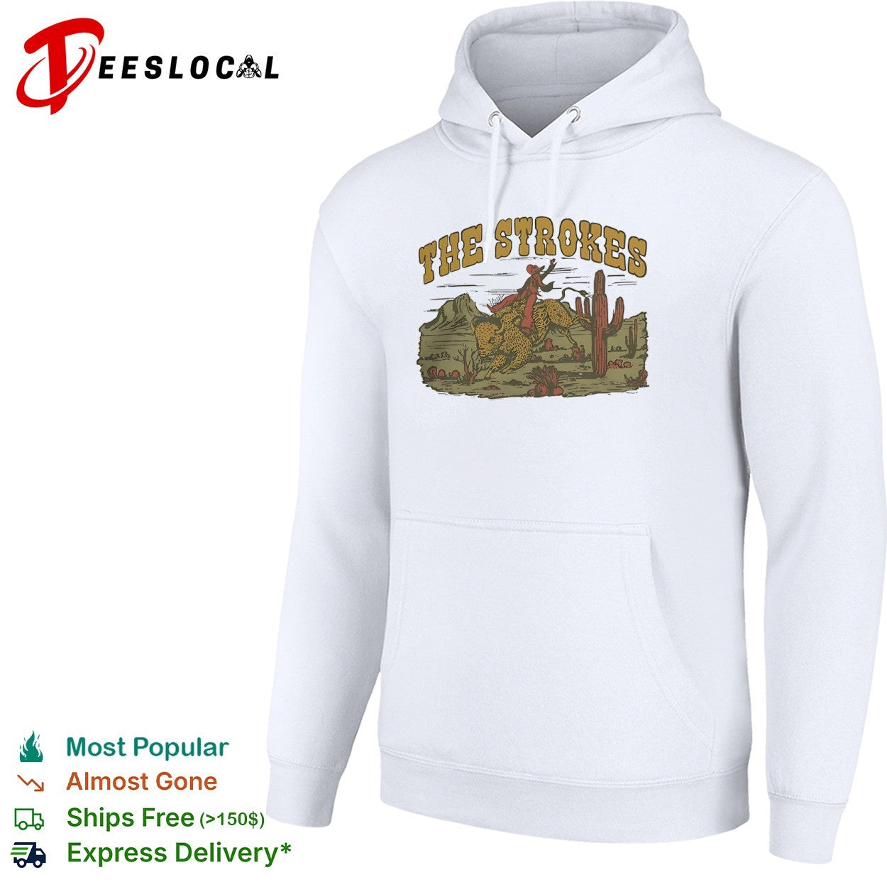 The Strokes Bison Cowboy Western Music Band Desert shirt