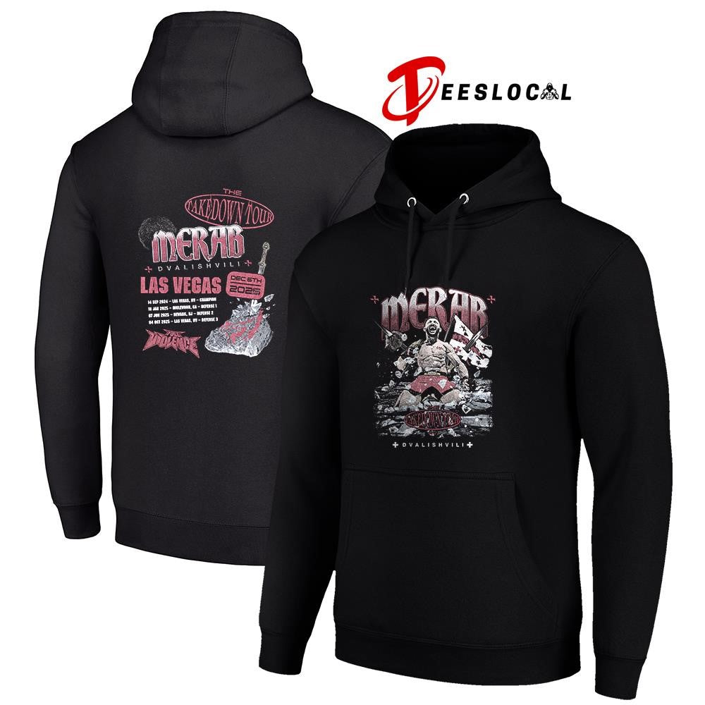 The Takedown tour Merar Dvalishvili dates schedule graphic shirt