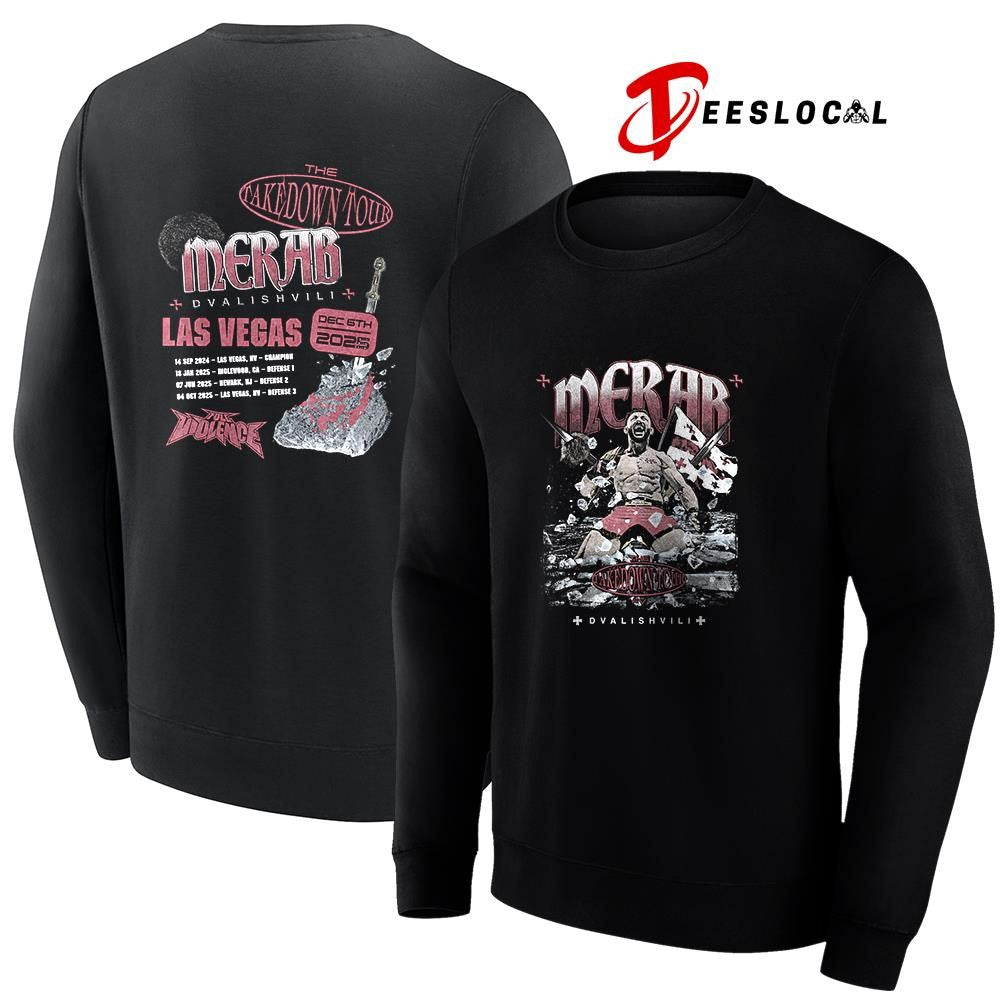 The Takedown tour Merar Dvalishvili dates schedule graphic shirt