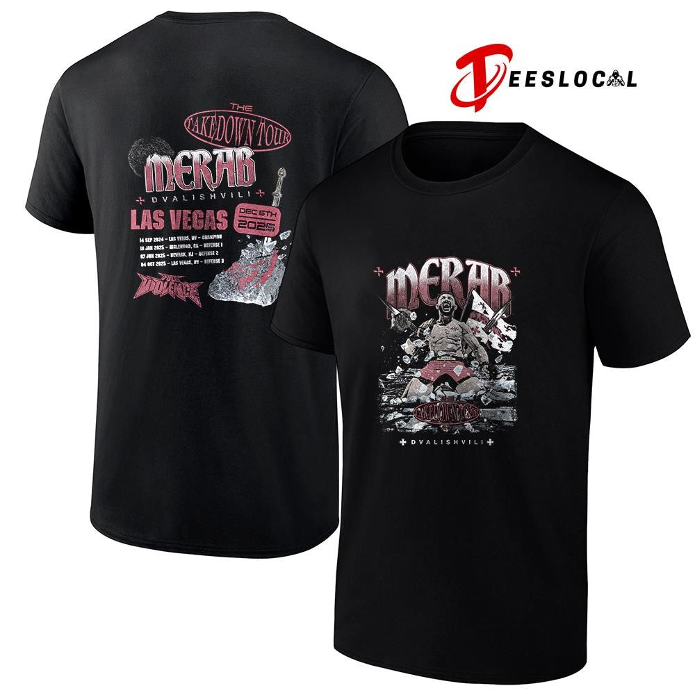 The Takedown tour Merar Dvalishvili dates schedule graphic shirt
