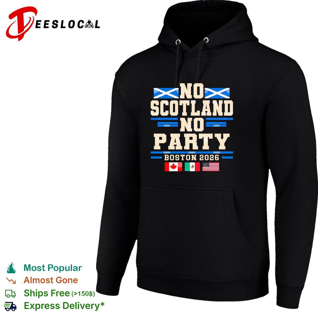 The Tartan Army No Scotland No Party Canada Mexico USA flags shirt