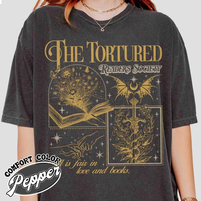 The Tortured Readers Society Shirt, Born To Read, the Tortured Shirt, the Tortured Poets Social Club, Book Lover Shirt,...