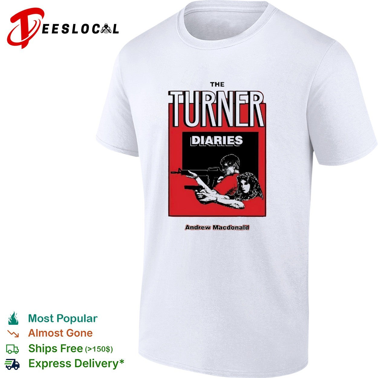 The Turner Diaries Andrew Macdonald retro shirt