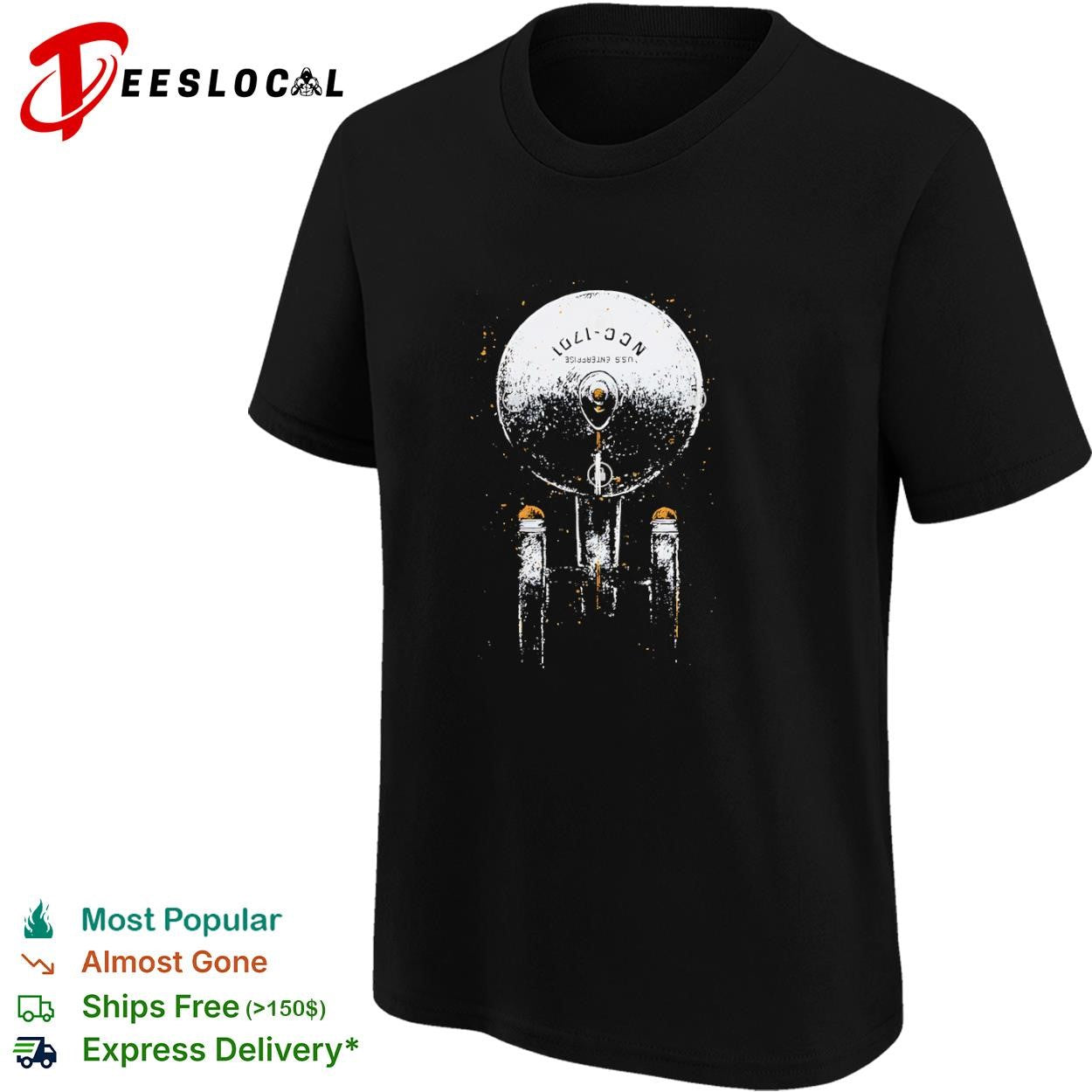 The USS Enterprise Boldly Go Starship shirt