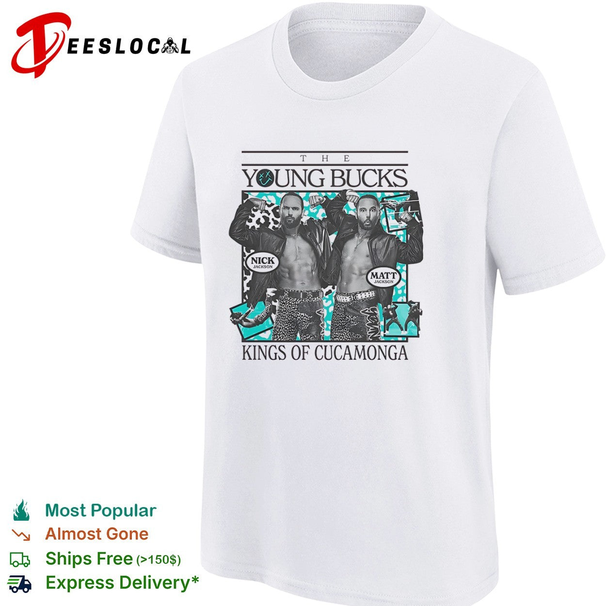 The Young Bucks kings of Cucamonga two men posing shirt