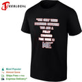 The only thing standing between you and a fully charged fire hose is me shirt