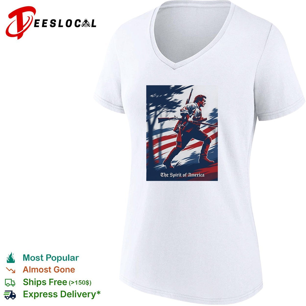 The spirit of America soldier silhouette shirt