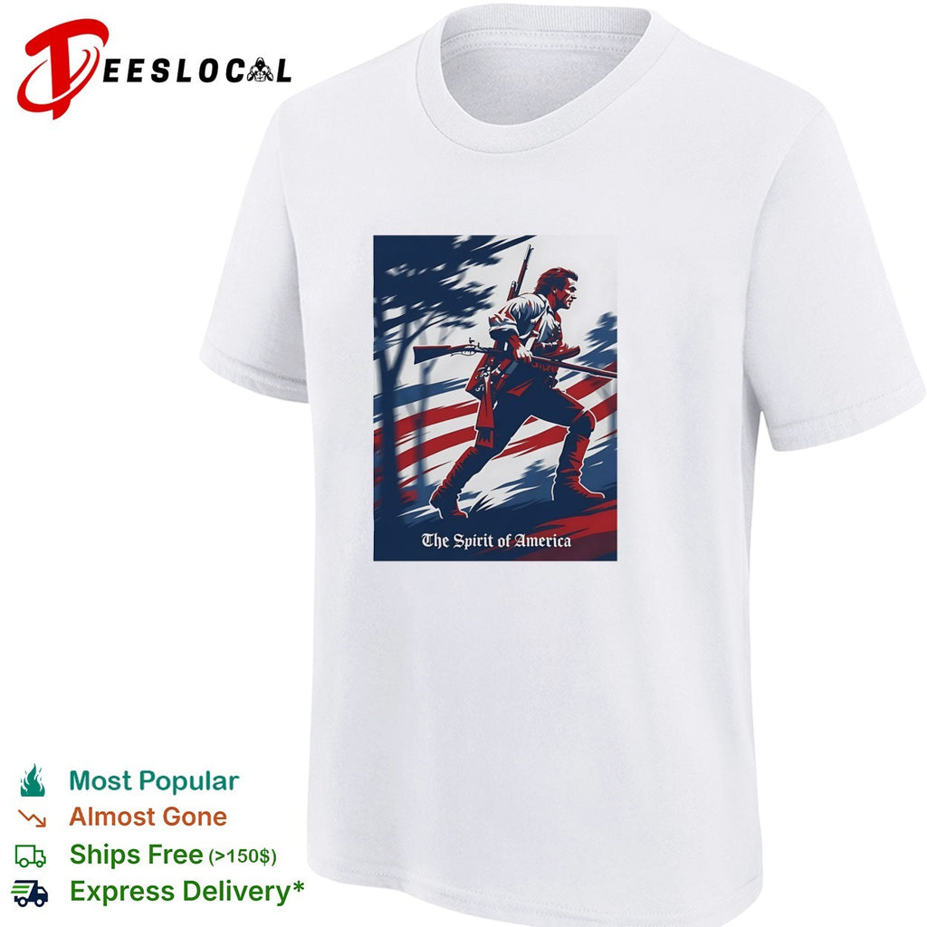 The spirit of America soldier silhouette shirt