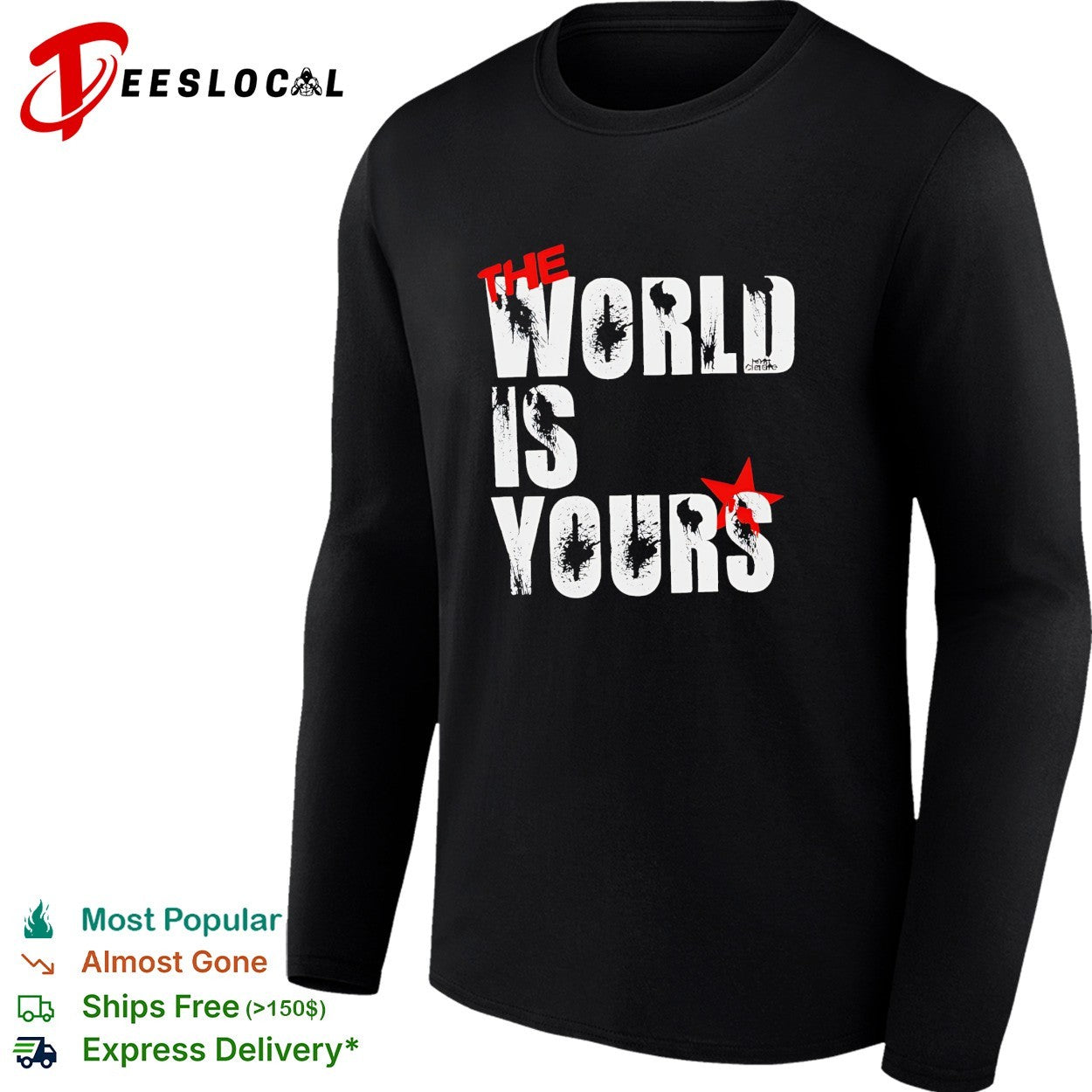 The world is your bullethole vintage shirt