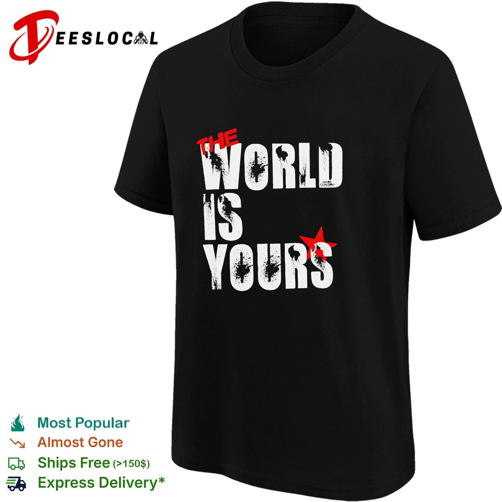 The world is your bullethole vintage shirt