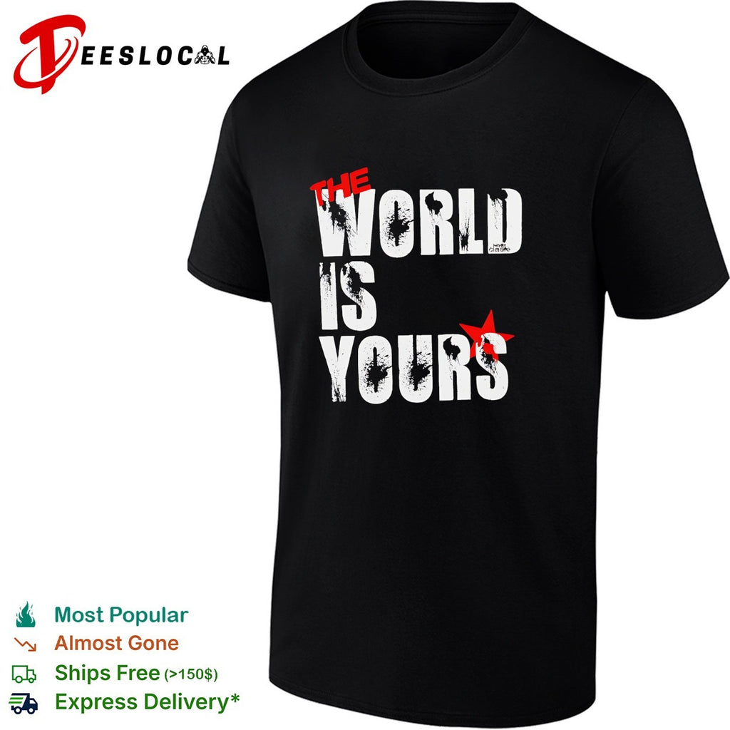 The world is your bullethole vintage shirt