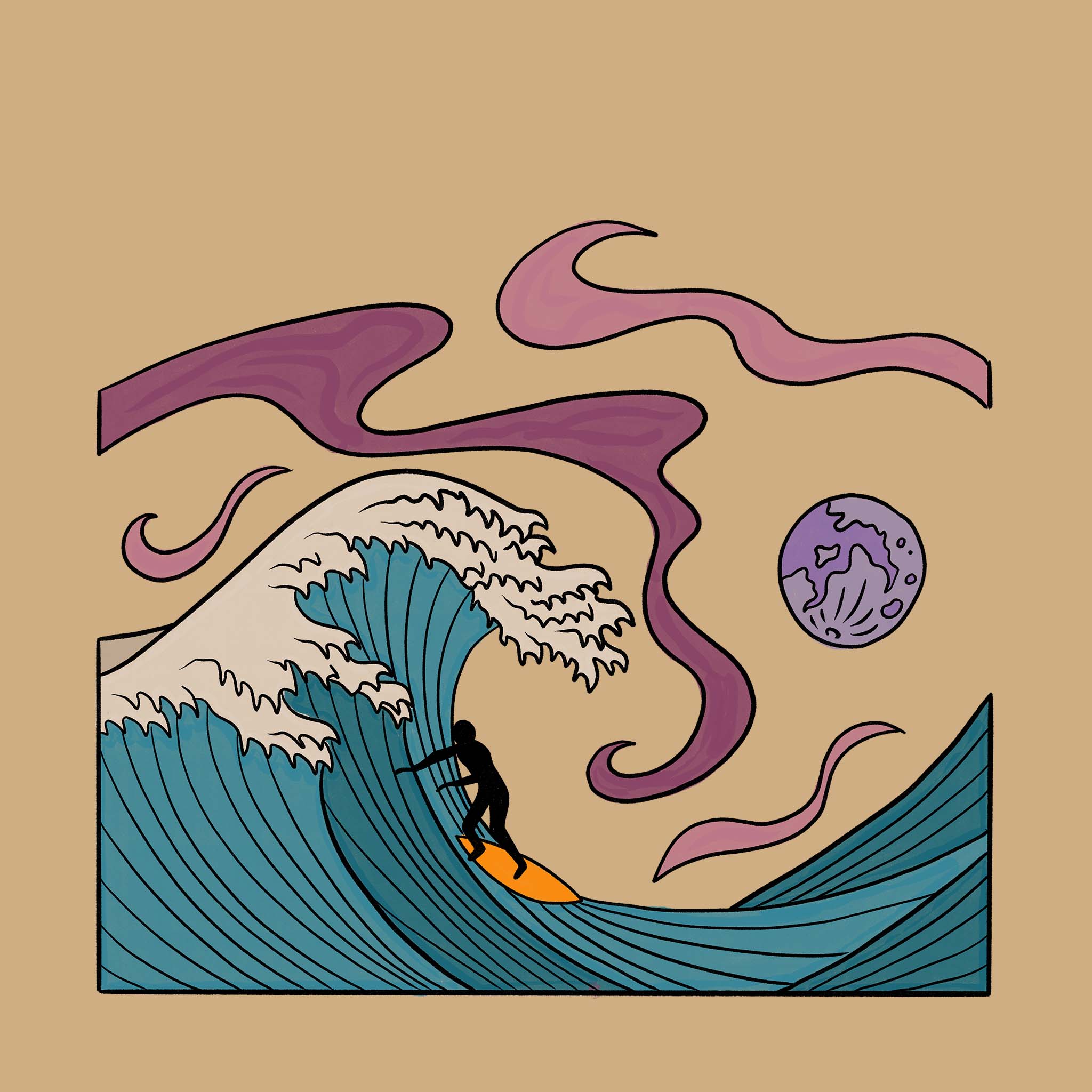 The Greatest Wave Tee Hoodie, Sweatshirt | CiraTrend.com (Image 5)