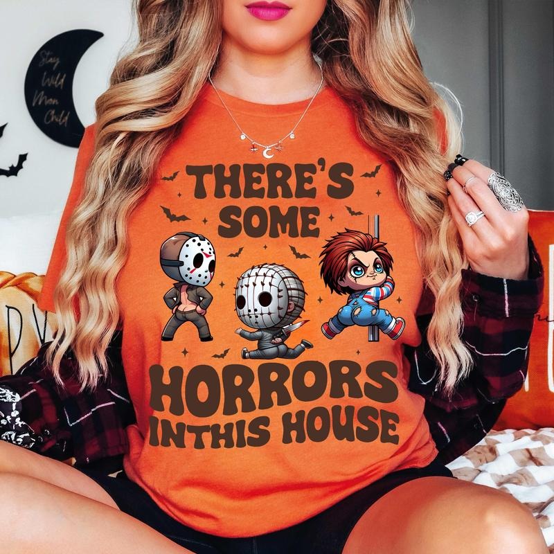 There's S0me Horrors In This House Shirt Funny Dance, Funny Horror Shirt Hoodie, Sweatshirt | CiraTrend.com