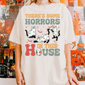 There's Some Horrors In This House Shirt Ghost Cats, Ghost Cats Shirt, Funny Halloween Tee Hoodie, Sweatshirt | CiraTrend.com