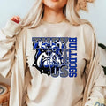They Not Like Us Blue Bulldogs Tshirt, School Spirit Shirt Sublimation, College Cheer Team Shirt. Top Womenswear Hoodie,...