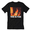 This Is Fine Cat T-Shirt Hoodie, Sweatshirt | CiraTrend.com (Image 1)