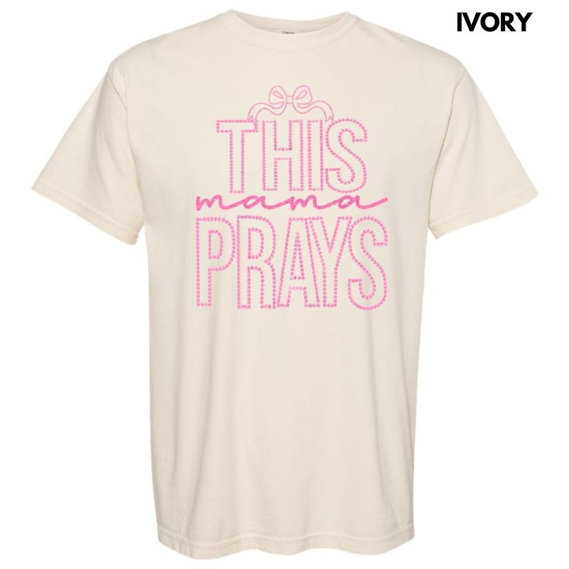 This Mama Prays Rosette Comfort Colors T-Shirt Hoodie, Sweatshirt | CiraTrend.com