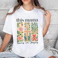 This Mama Runs On Jesus Mother's Day T-Shirt Pure Cotton Casual Style Crew Neck Short Sleeve T-Shirt Tops Trendy for...