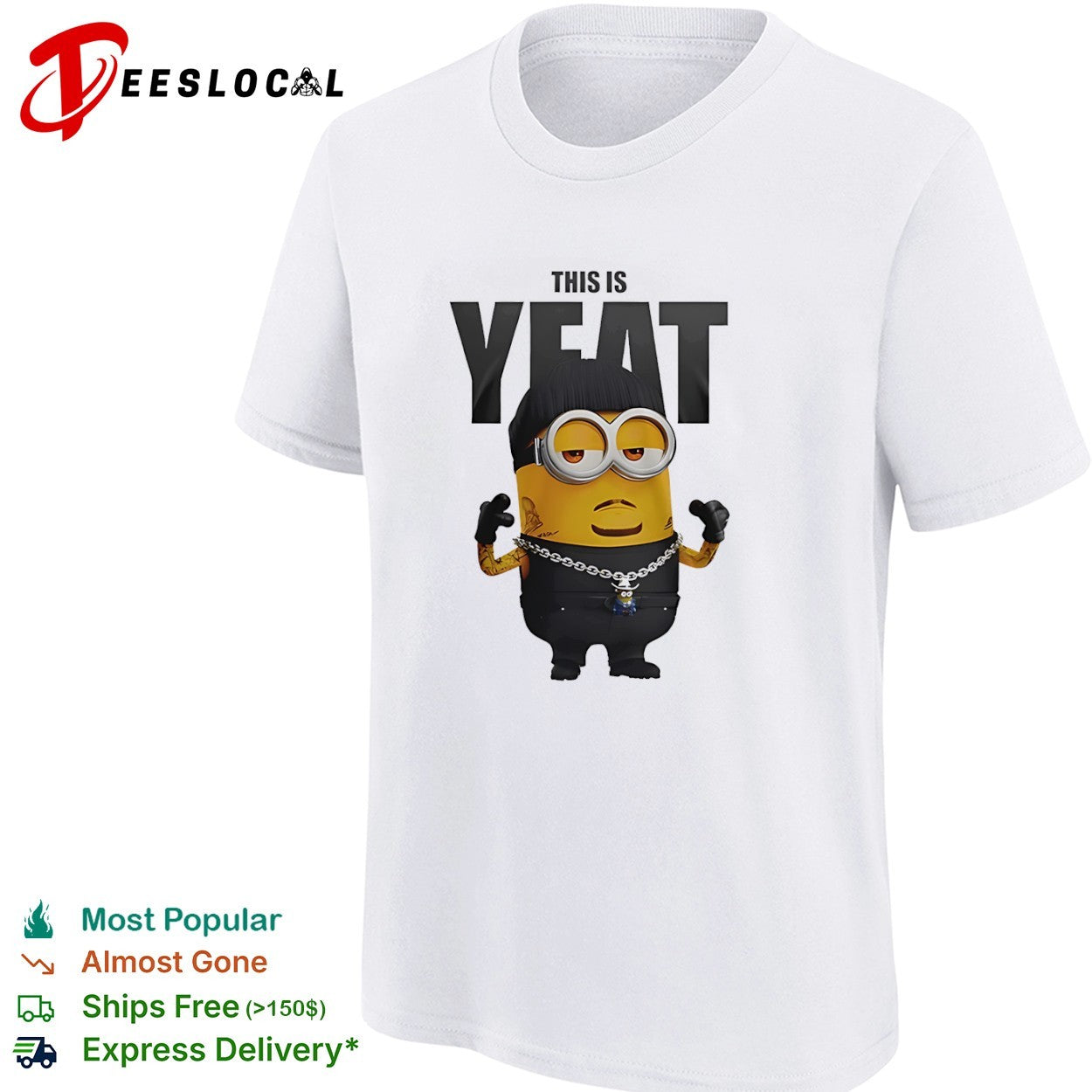This is Yeat Minion character rap music shirt